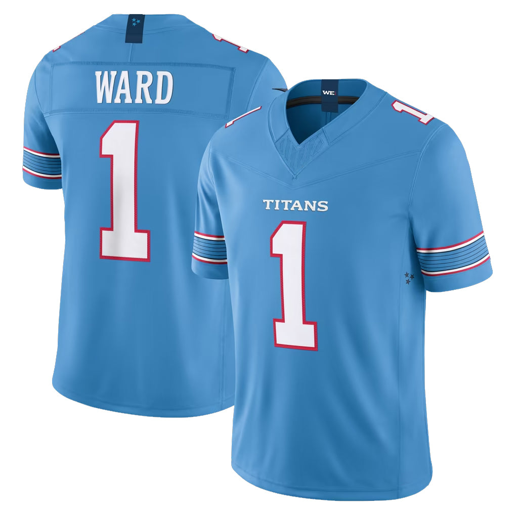 Boles T.Titans #1 Cam Ward Player Light Blue Team Vapor F.U.S.E. Limited Home Game Stitched Jerseys