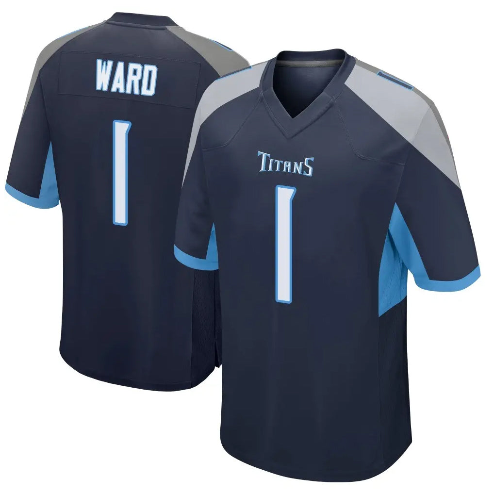 Boles T.Titans #1 Cam Ward Player Navy Home Game Stitched Jerseys