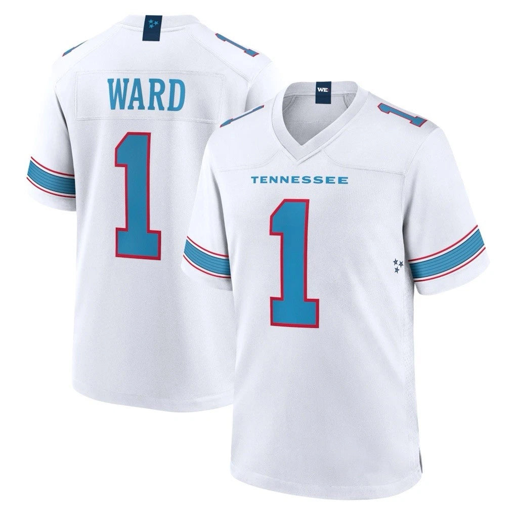 Boles T.Titans #1 Cam Ward Player White 2026 Game Home Stitched Jerseys