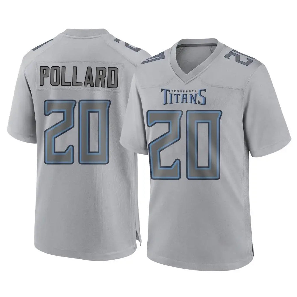 Boles T.Titans #20 Tony Pollard Player Gray Atmosphere Fashion Home Game Stitched Jerseys