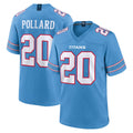 Boles T.Titans #20 Tony Pollard Player Light Blue 2026 Game Home Stitched Jerseys