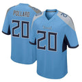 Boles T.Titans #20 Tony Pollard Player Light Blue Home Game Stitched Jerseys