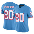 Boles T.Titans #20 Tony Pollard Player Light Blue Limited Vapor F.U.S.E. Home Game Stitched Jerseys
