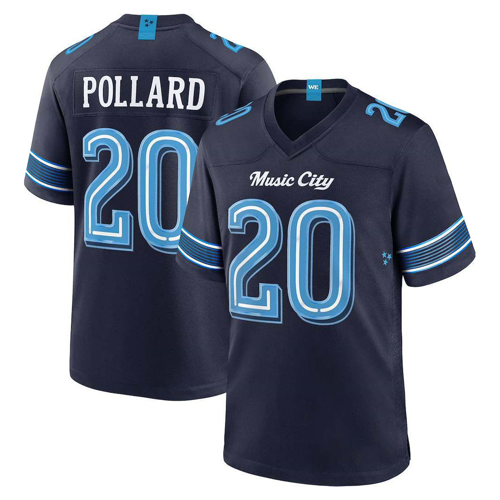 Boles T.Titans #20 Tony Pollard Player Navy 2026 Rivalries Collection Home Game Stitched Jerseys