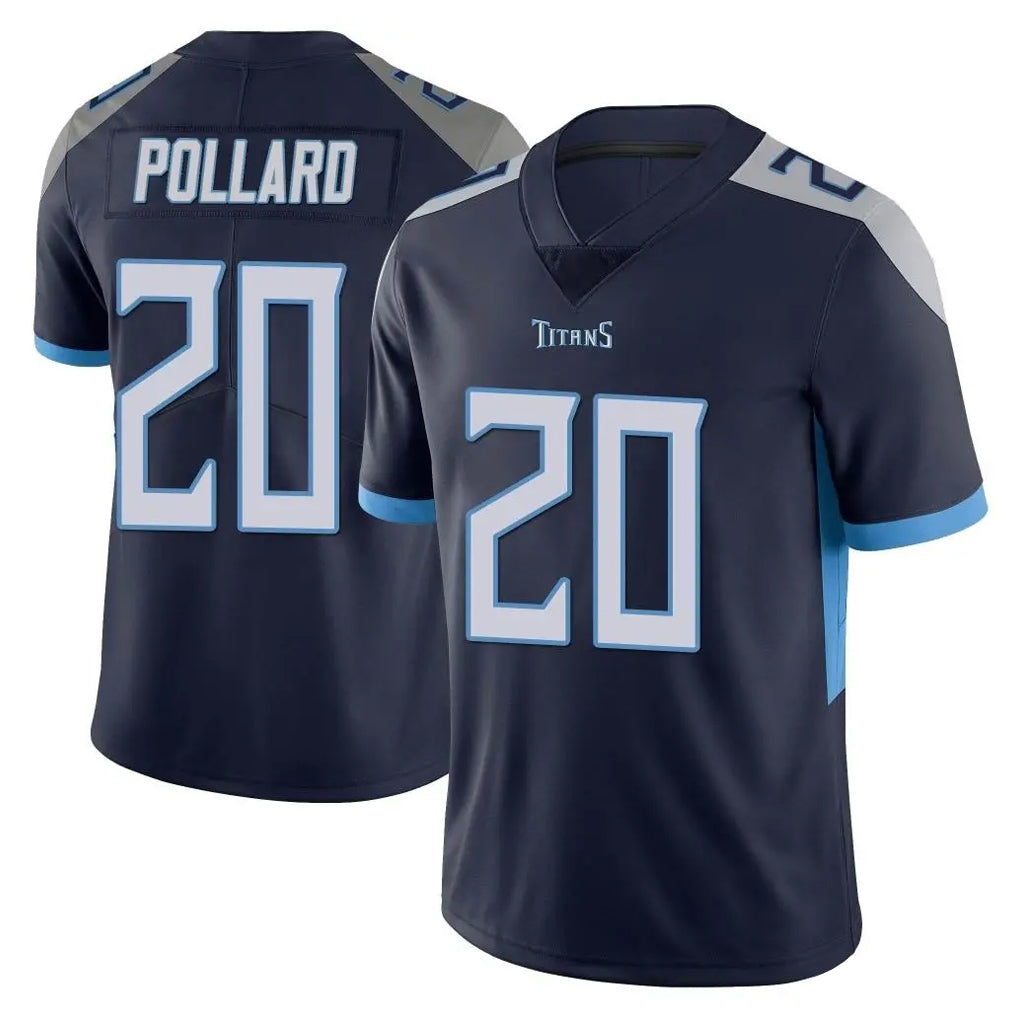 Boles T.Titans #20 Tony Pollard Player Navy Limited Vapor Untouchable Home Game Stitched Jerseys