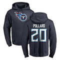 Boles T.Titans #20 Tony Pollard Player Navy Logo Pullover Hoodies Home Game Stitched Jerseys