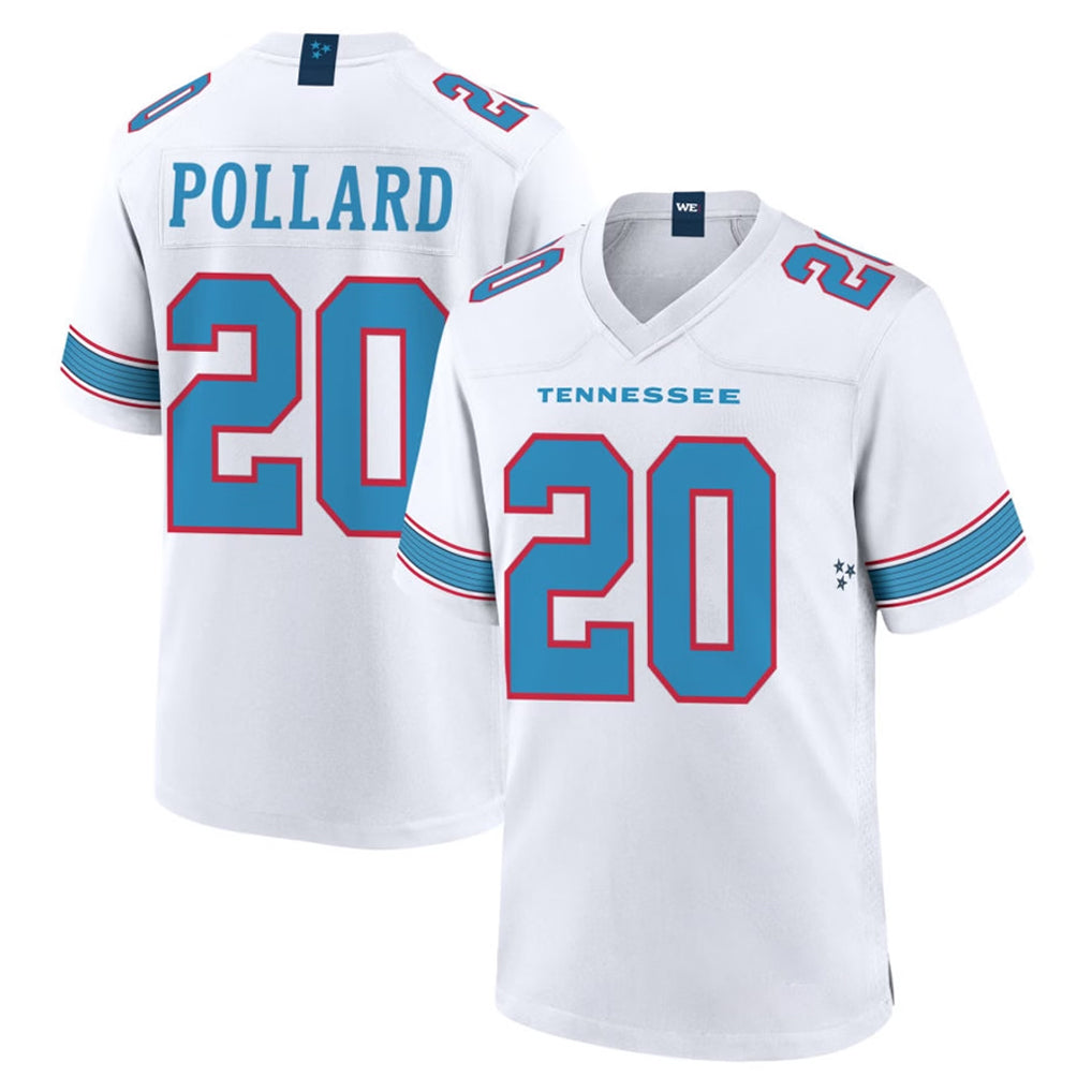 Boles T.Titans #20 Tony Pollard Player White 2026 Game Home Stitched Jerseys