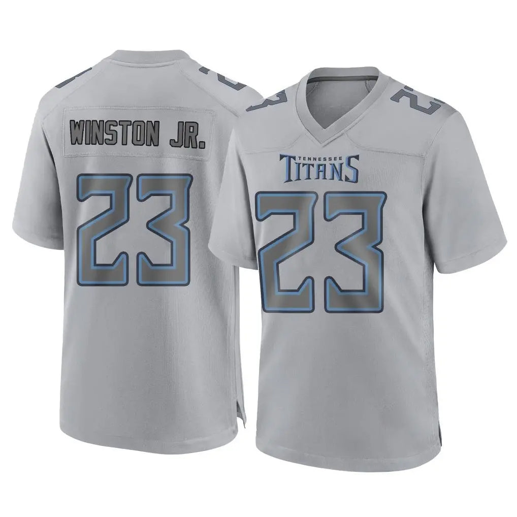 Boles T.Titans #23 Kevin Winston Jr. Player Gray Atmosphere Fashion Home Game Stitched Jerseys