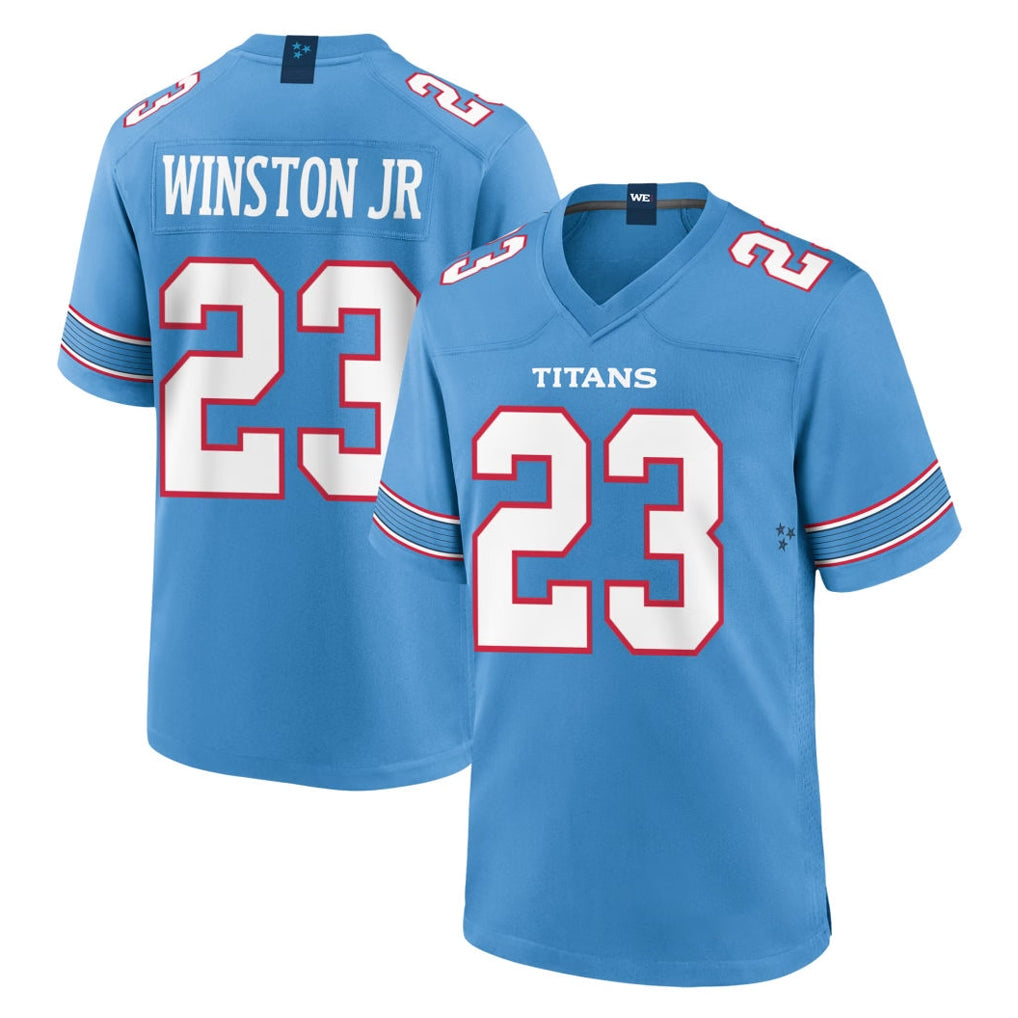 Boles T.Titans #23 Kevin Winston Jr. Player Light Blue 2026 Game Home Stitched Jerseys