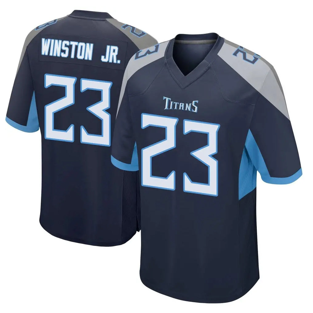 Boles T.Titans #23 Kevin Winston Jr. Player Navy Home Game Stitched Jerseys