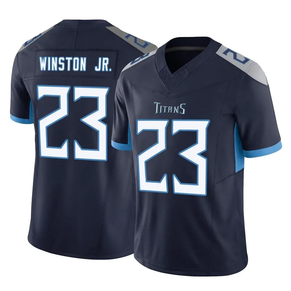 Boles T.Titans #23 Kevin Winston Jr. Player Navy Limited Vapor F.U.S.E. Home Game Stitched Jerseys