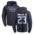 Boles T.Titans #23 Kevin Winston Jr. Player Navy Logo Pullover Hoodies Home Game Stitched Jerseys