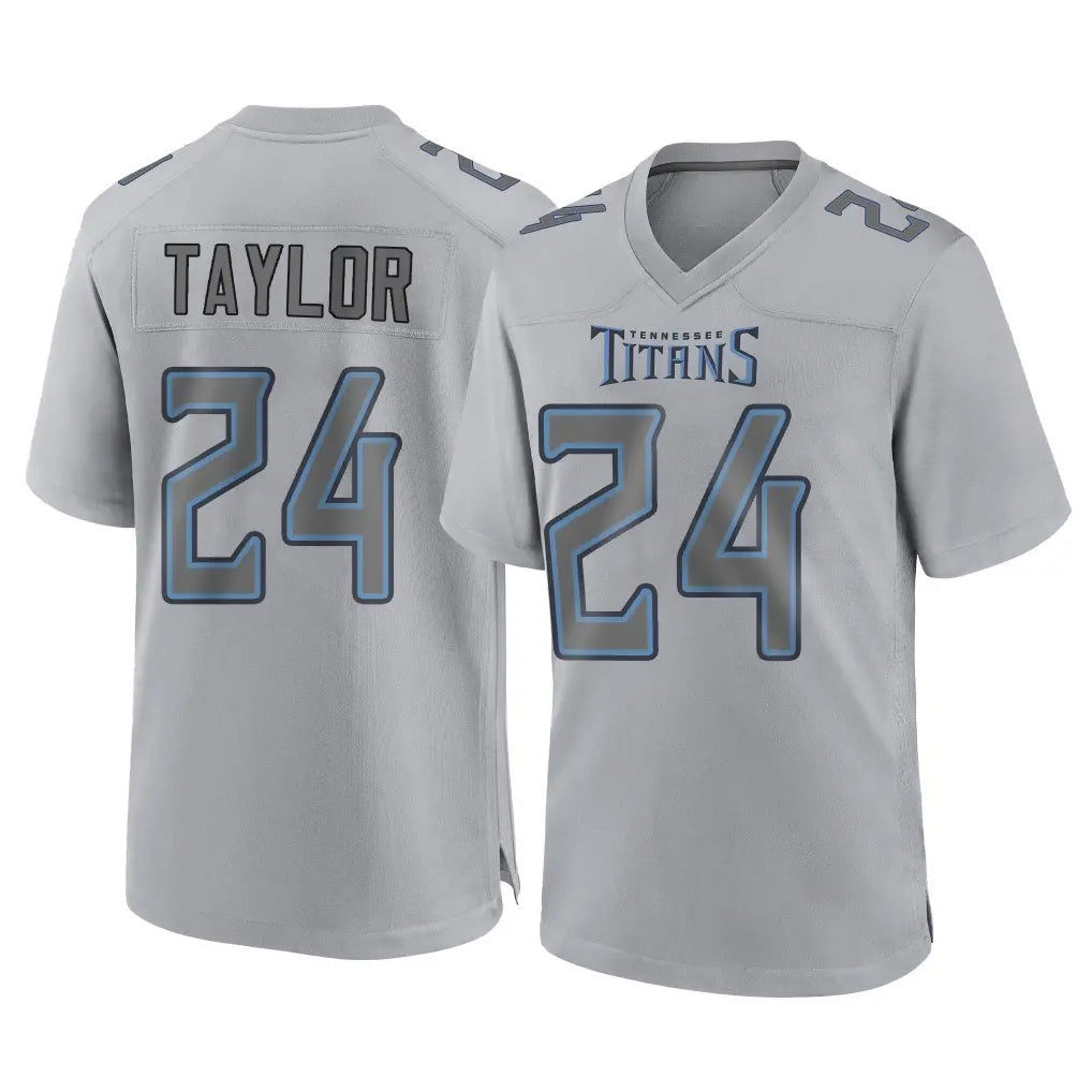 Boles T.Titans #24 Alontae Taylor Player Gray Atmosphere Fashion Home Game Stitched Jerseys