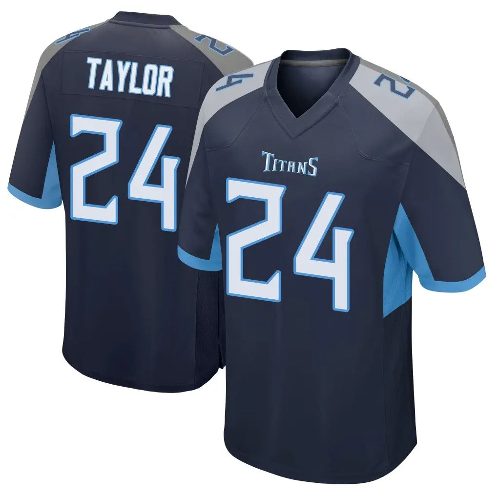 Boles T.Titans #24 Alontae Taylor Player Navy Home Game Stitched Jerseys