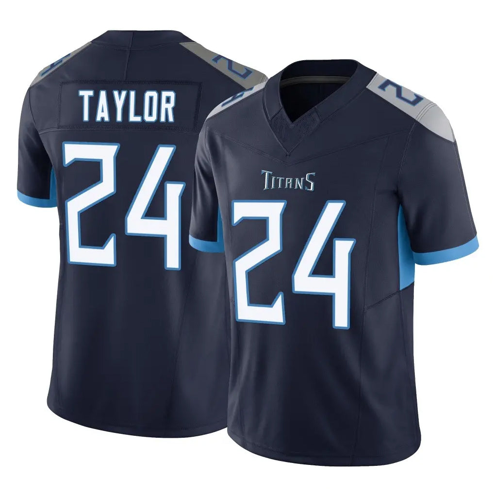 Boles T.Titans #24 Alontae Taylor Player Navy Limited Vapor F.U.S.E. Home Game Stitched Jerseys