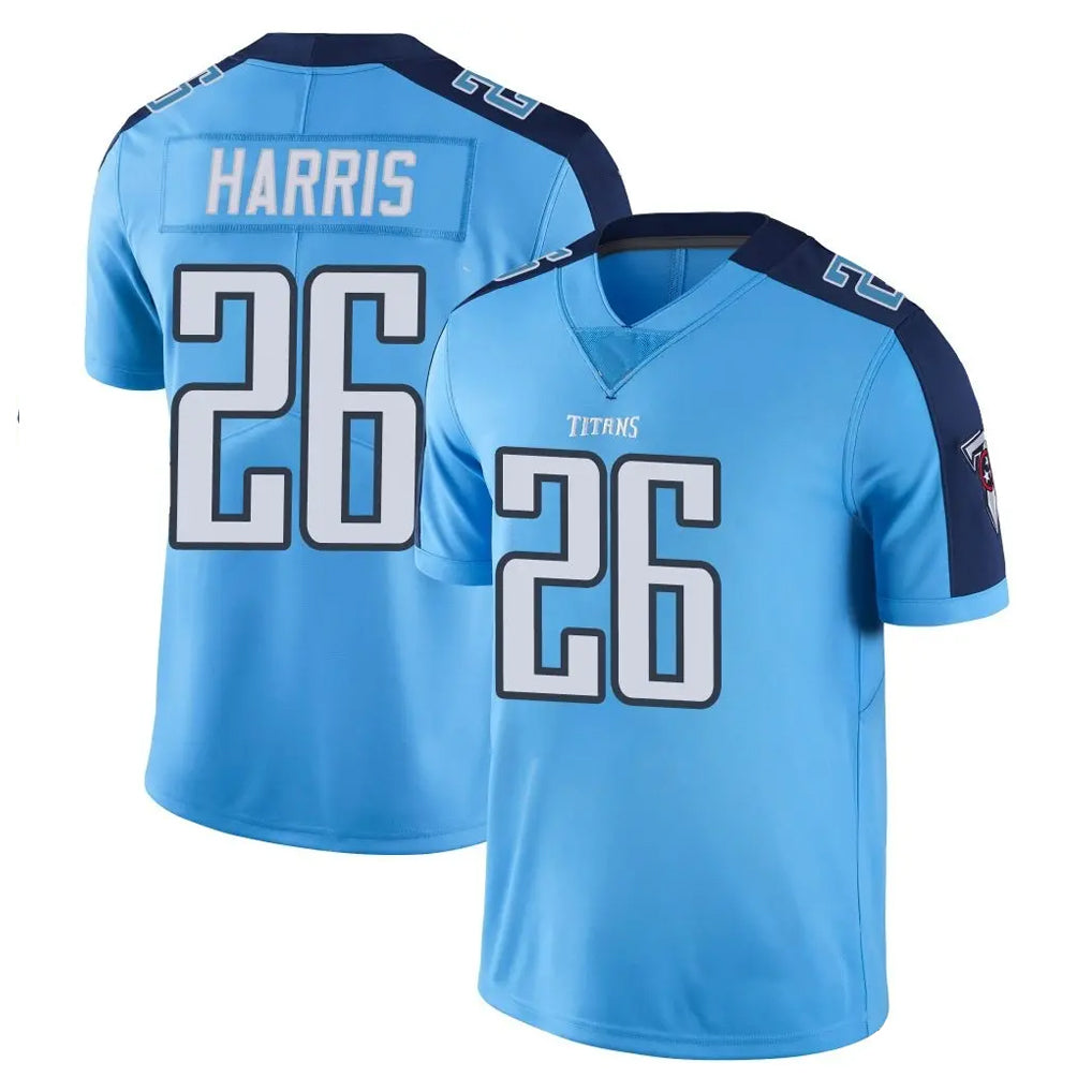 Boles T.Titans #26 Marcus Harris Player Light Blue Limited Color Rush Home Game Stitched Jerseys