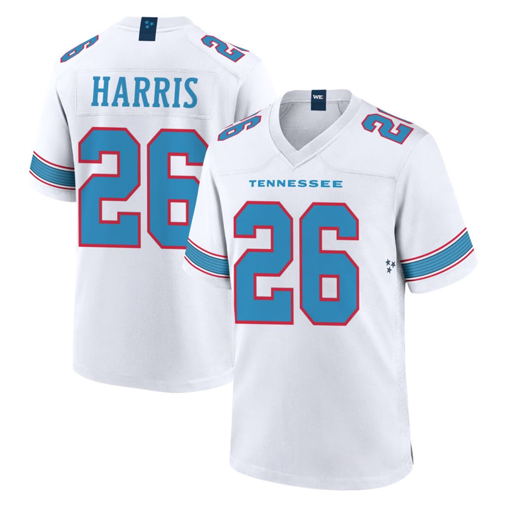 Boles T.Titans #26 Marcus Harris Player White 2026 Game Home Stitched Jerseys