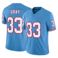 Boles T.Titans #33 Cedric Gray Player Light Blue Limited Vapor F.U.S.E. Home Game Stitched Jerseys