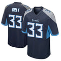 Boles T.Titans #33 Cedric Gray Player Navy Home Game Stitched Jerseys