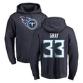 Boles T.Titans #33 Cedric Gray Player Navy Logo Pullover Hoodies Home Game Stitched Jerseys