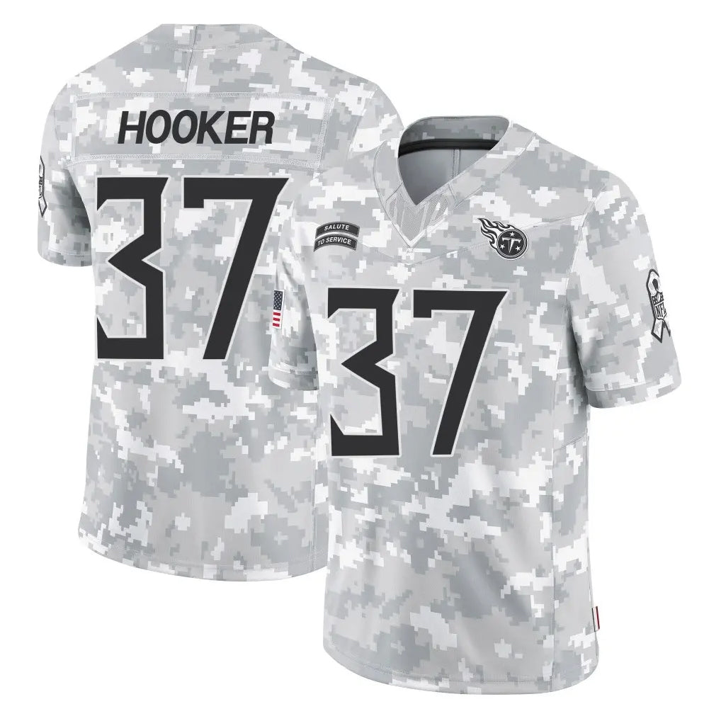Boles T.Titans #37 Amani Hooker Player Arctic Camo Limited Salute to Service Home Game Stitched Jerseys