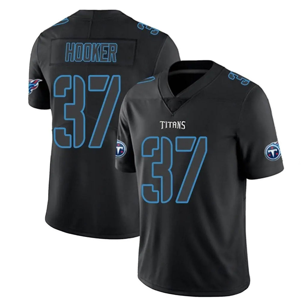 Boles T.Titans #37 Amani Hooker Player Black Impact Limited Home Game Stitched Jerseys