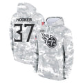 Boles T.Titans #37 Amani Hooker Player Camo Arctic Salute to Service Pullover Hoodies Home Game Stitched Jerseys