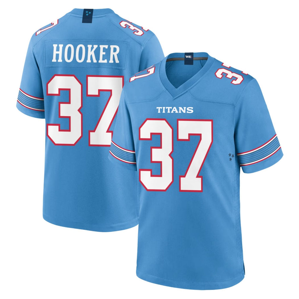 Boles T.Titans #37 Amani Hooker Player Light Blue 2026 Game Home Stitched Jerseys