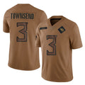 Boles T.Titans #3 Tommy Townsend Player Brown Limited Salute to Service Home Game Stitched Jerseys