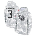 Boles T.Titans #3 Tommy Townsend Player Camo Arctic Salute to Service Pullover Hoodies Home Game Stitched Jerseys