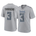 Boles T.Titans #3 Tommy Townsend Player Gray Atmosphere Fashion Home Game Stitched Jerseys