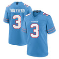 Boles T.Titans #3 Tommy Townsend Player Light Blue 2026 Game Home Stitched Jerseys