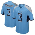 Boles T.Titans #3 Tommy Townsend Player Light Blue Home Game Stitched Jerseys