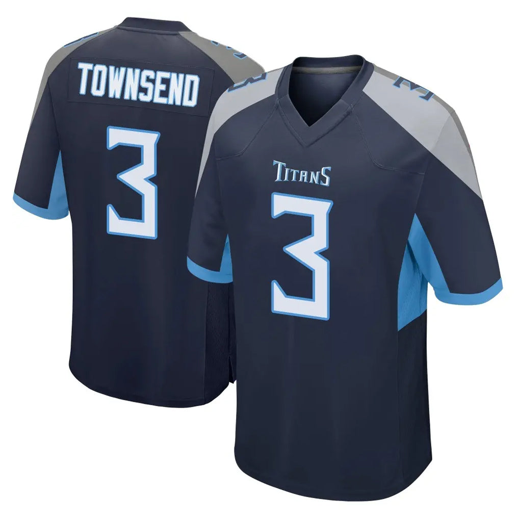 Boles T.Titans #3 Tommy Townsend Player Navy Home Game Stitched Jerseys