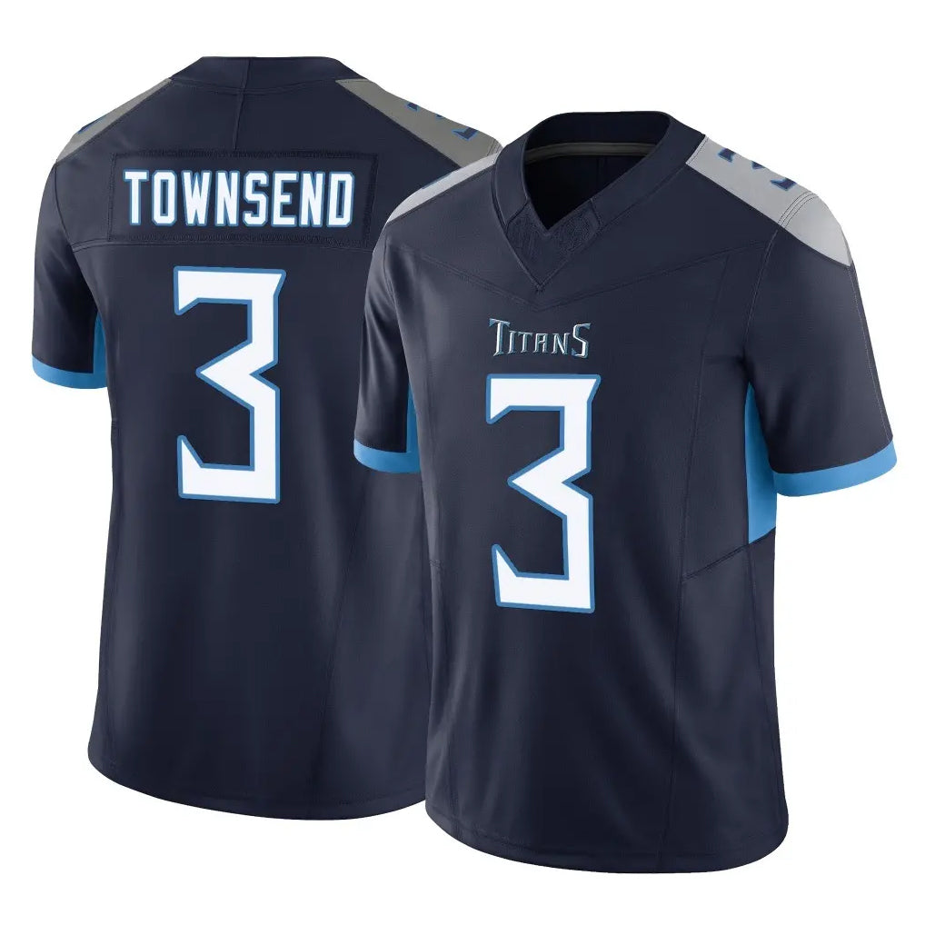Boles T.Titans #3 Tommy Townsend Player Navy Limited Vapor F.U.S.E. Home Game Stitched Jerseys