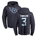 Boles T.Titans #3 Tommy Townsend Player Navy Logo Pullover Hoodies Home Game Stitched Jerseys