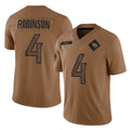 Boles T.Titans #4 Wan'Dale Robinson Player Brown Limited Salute to Service Home Game Stitched Jerseys