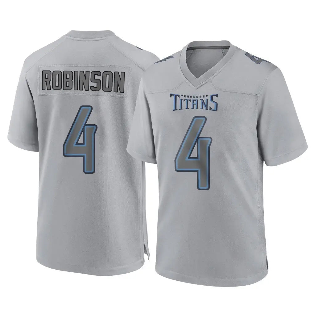 Boles T.Titans #4 Wan'Dale Robinson Player Gray Atmosphere Fashion Home Game Stitched Jerseys