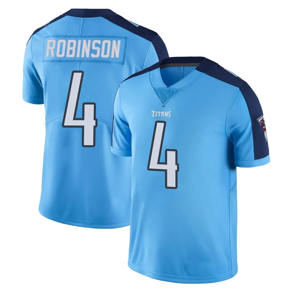 Boles T.Titans #4 Wan'Dale Robinson Player Light Blue Limited Color Rush Home Game Stitched Jerseys