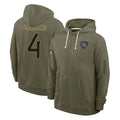 Boles T.Titans #4 Wan'Dale Robinson Player Olive Salute to Service Hoodies Home Game Stitched Jerseys