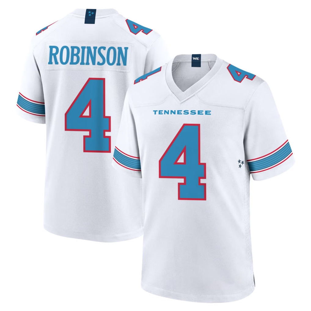 Boles T.Titans #4 Wan'Dale Robinson Player White 2026 Game Home Stitched Jerseys
