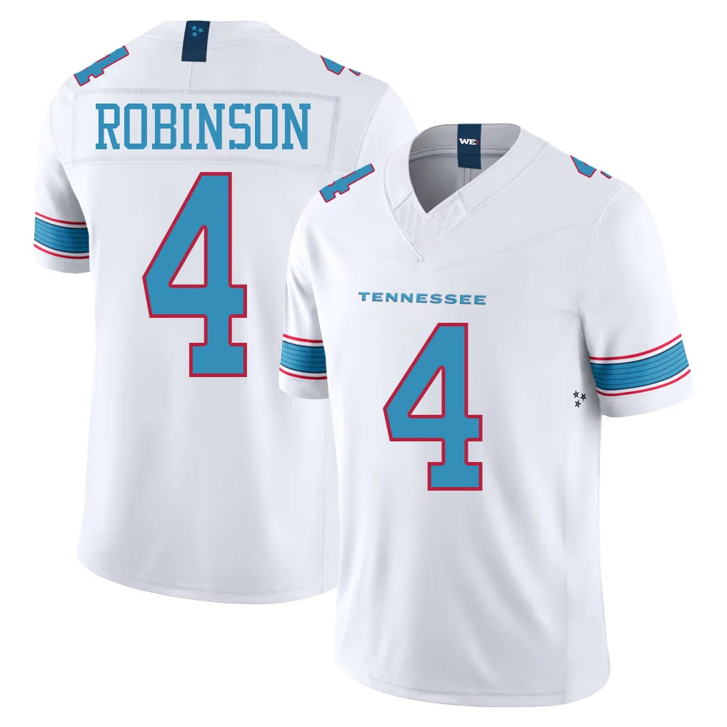 Boles T.Titans #4 Wan'Dale Robinson Player White Limited Vapor F.U.S.E. Home Game Stitched Jerseys