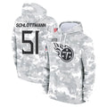 Boles T.Titans #51 Austin Schlottmann Player Camo Arctic Salute to Service Pullover Hoodies Home Game Stitched Jerseys