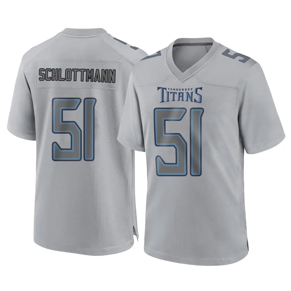 Boles T.Titans #51 Austin Schlottmann Player Gray Atmosphere Fashion Home Game Stitched Jerseys
