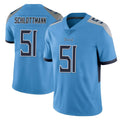 Boles T.Titans #51 Austin Schlottmann Player Light Blue Limited Vapor Untouchable Home Game Stitched Jerseys