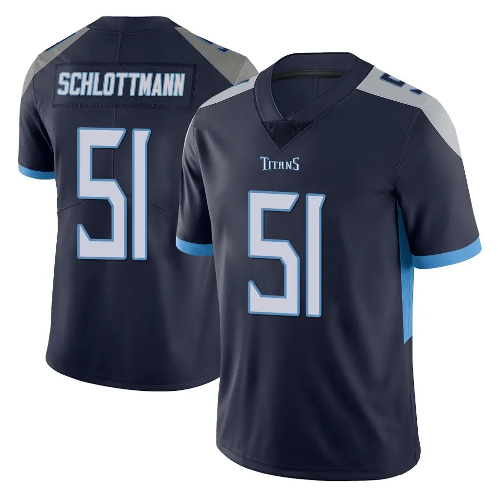 Boles T.Titans #51 Austin Schlottmann Player Navy Limited Vapor Untouchable Home Game Stitched Jerseys
