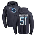 Boles T.Titans #51 Austin Schlottmann Player Navy Logo Pullover Hoodies Home Game Stitched Jerseys