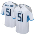 Boles T.Titans #51 Austin Schlottmann Player White Home Game Stitched Jerseys