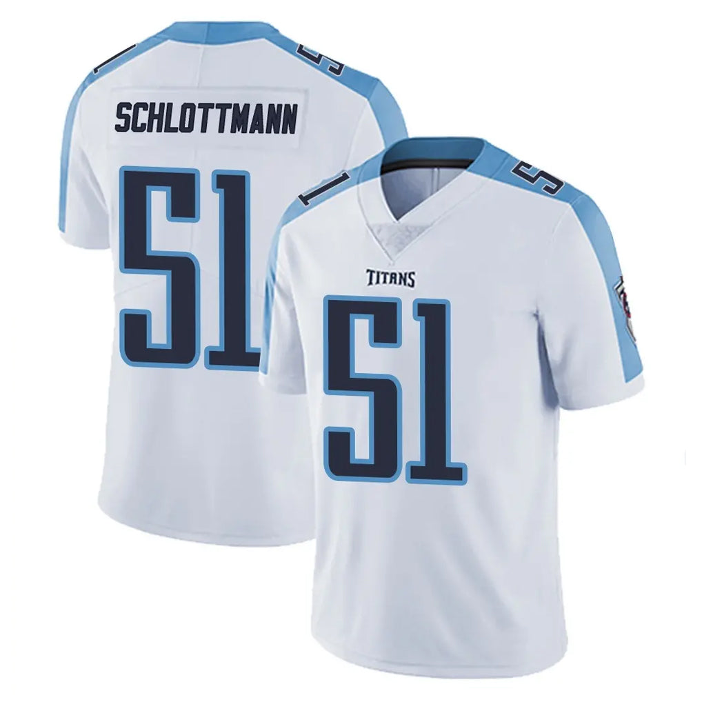 Boles T.Titans #51 Austin Schlottmann Player White Limited Vapor Untouchable Home Game Stitched Jerseys