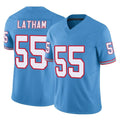 Boles T.Titans #55 JC Latham Player Light Blue Limited Vapor F.U.S.E. Home Game Stitched Jerseys